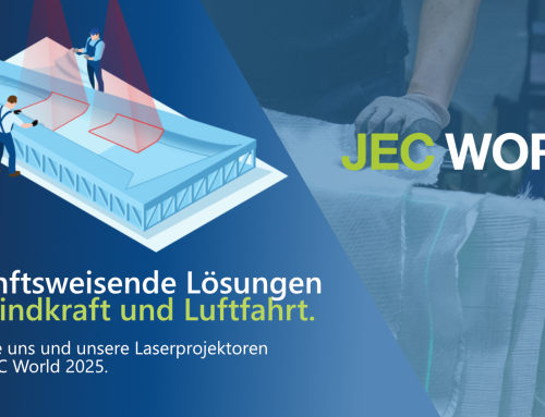 Z-Laser auf der JEC World 2025: Laserprojektion für Composite & Windkraft