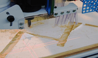 Holz-Industrie-Laserapplikation